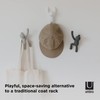 Umbra Buddy Wall Hooks – Decorative Wall Mounted Coat Hooks