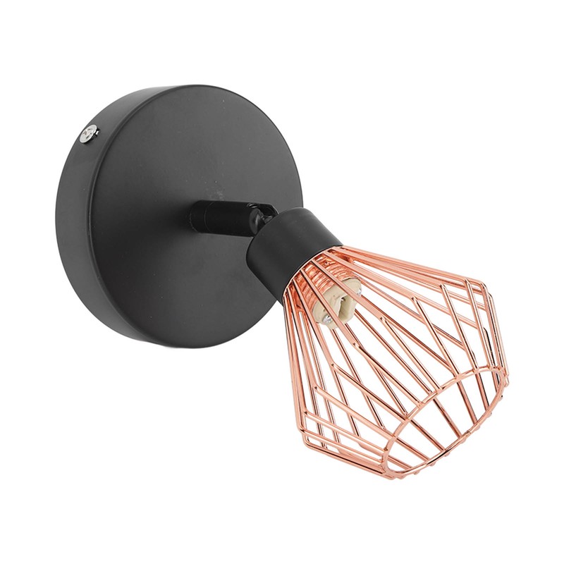 Wall Mounted Lamp Holder 180 Degrees Adjustable Metal Wall Lamp