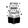 SUPERDANT Reading Corner Wall Sticker Reading Quotes Wall Decals Book