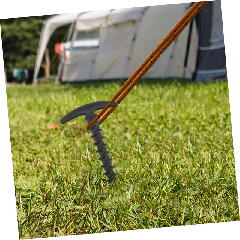 BUGUUYO 10pcs High Strength Plastic Tent Pegs Lightweight Camping Stakes