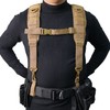 MELOTOUGH Tactical Outdoor H-Harness Duty Belt Suspenders (Khaki) -Tactical Duty