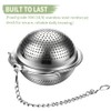 2Pack 304 Stainless Steel Tea Strainers for Loose Tea Infuser