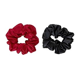 THXSILK Hair Silk Scrunchies Elastic Hair Bands Scrunchy Hair Ties Ponytail Ropes for Women Hair Accessories – 10 Colors