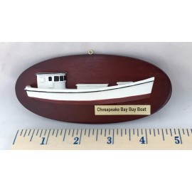 Blackway Boat Models HALF HULL BOAT MODEL, BUY BOAT, CHESAPEAKE BAY WORKBOAT, SMALL SIZE (5 INCHES)