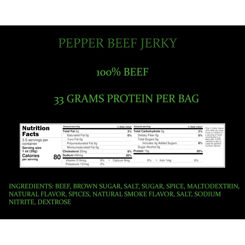 Ranch House Beef Jerky - Whole-Muscle Montana Beef Jerky Strips,