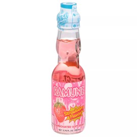 Ramune JFC International Soda Ramune Strawberry 6.76 Fl Oz (Pack Of 12)