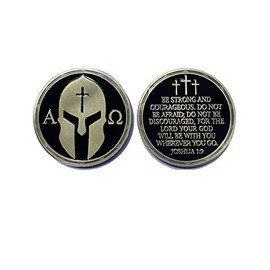 Alpha Omega - Be Strong God is with You - Christian Coin
