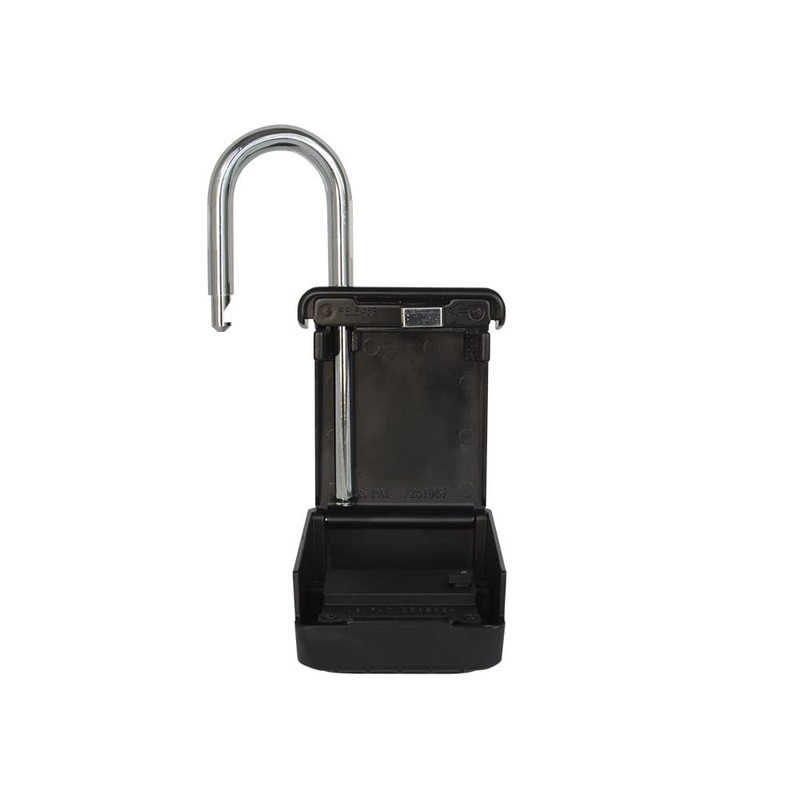 Outdoor Key Lock Box, 3-Letter Set Your Own Combination, Shackle