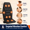 Vibration Massage Seat Cushion with Heat, Back Massager for Chair