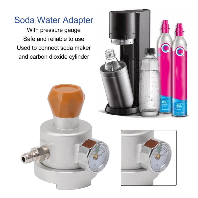 Soda Maker Adapter Aluminum Corrosion Rust Resistance CO2 Refill Connector