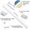 12" V-Shape Diffused LED Light Bars Kit,Aluminum Channel Lights with