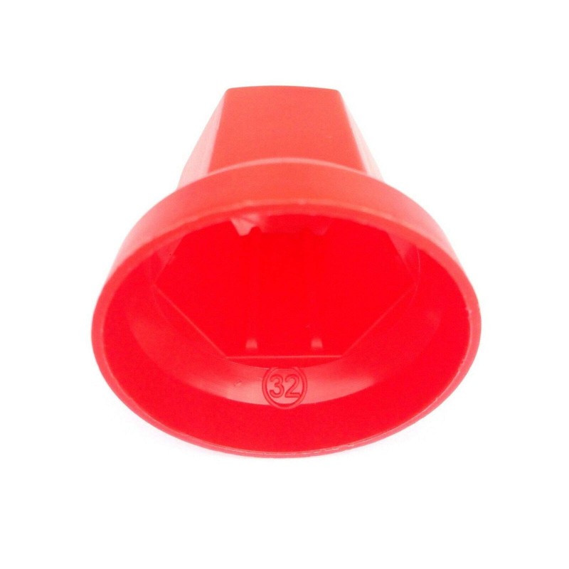 Matel Service Wheel Nut Caps Diameter 32 mm Red Pack