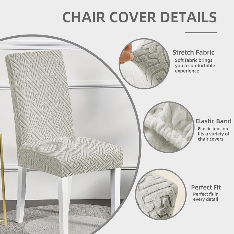 Promindflyplka Dining Room Chair Covers - Anti-Cat Scratch, Washable, Regular