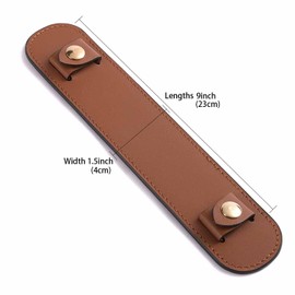BEUDW Leather Crossbody Strap Shoulder Strap Pads Decompression Shoulder Pads (Brown Strap Pad)
