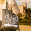 In de Palz dehäm & Dubbeglas Cotton Bag - Pfalz