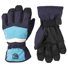 Hestra Gore-Tex Atlas Junior Gloves for Boys & Girls I Insulated Waterproof Mittens for Winter Sports & Cold Weather - Navy - 4