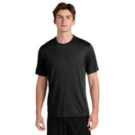 Clothe Co. Workout Shirts for Men, Dry Fit Shirts for Men, Gym Shirts Men (Available in Big & Tall), 3XLT, Black