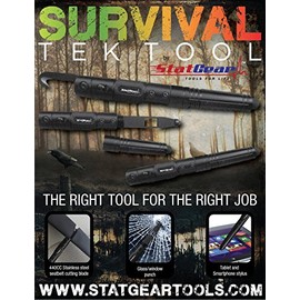 Statgear EMS Tek Tool - Seatbelt Cutter, Oxygen Wrench, Window Punch, Stylus