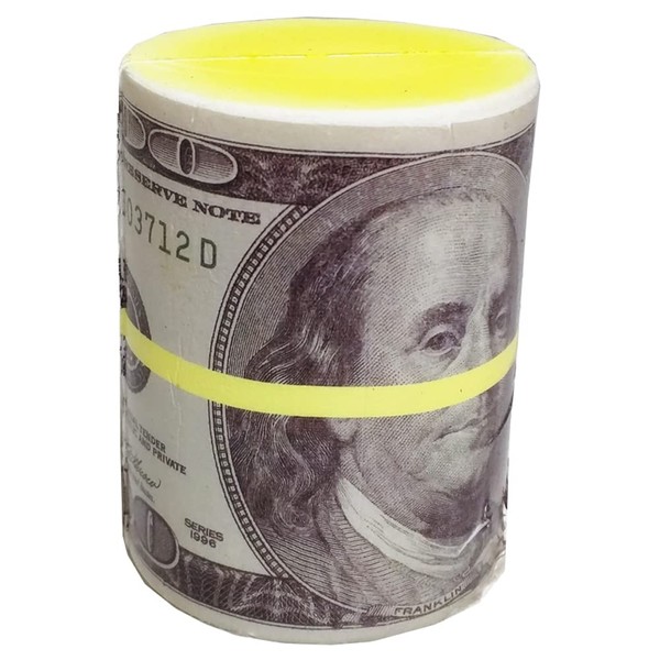 Stress Money WAD Relief Squeezable Foam Roll of $100 Dollar Bill