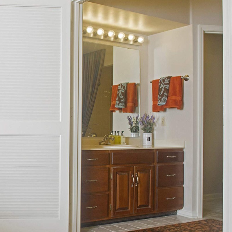 Design House Vanity Lights, 6 Linear Lights, Dimmable, Horizontal or