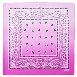 Topkids Accessories Paisley Bandanas Hair Bands Headbands Women Men Dogs Head Bands Festival Bike Accessories Face Masks Holiday Essentials Head Scarf (Two Tone Pink)