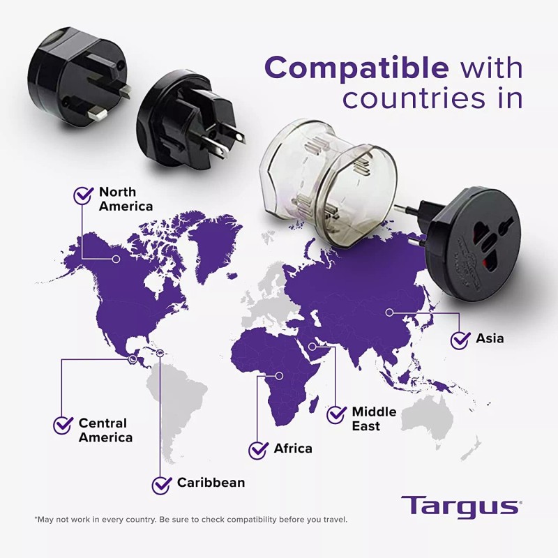 Targus World Power Travel Adapters, Black (APK01US)