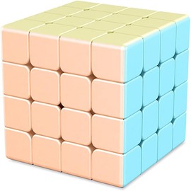 Macaron Cube, 4 x 4 x 4, Magic Cube, 3D Puzzle, Magic Cube Set, For Competitions, Brain Training, Educational Toy, Macaron Type (4 x 4 x 4 x 4)