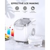 COWSAR Ice Maker Countertop, Portable Ice Machine with Self-Cleaning, 26.5