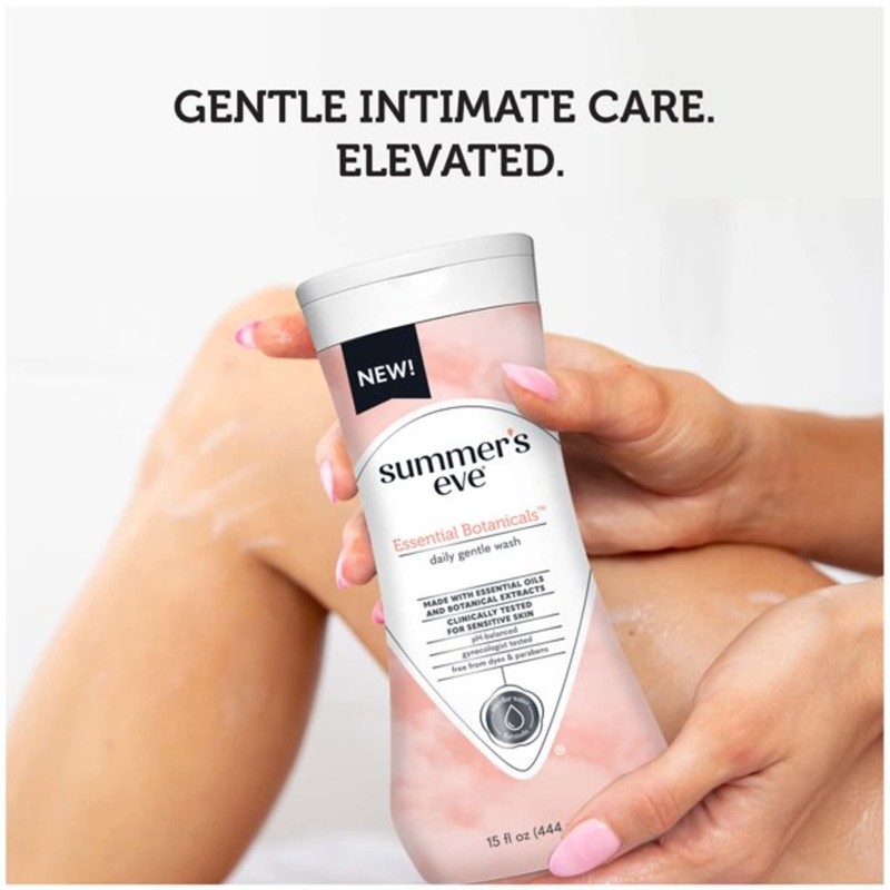 Summer's Eve Essential Botanicals Feminine Wash, Essential Oils and Botanical