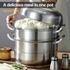 GDNTMU Steam Canner, Food Steamer Pot, 304 Stainless Steel Steamer