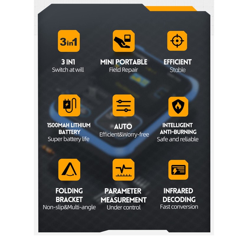 Handheld Portable Digital Oscilloscope TFT Screen Transistor Checker Tester Inductance