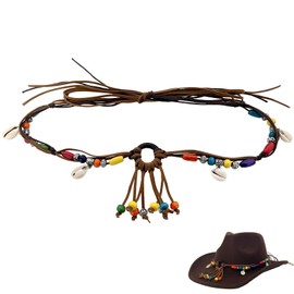 nemokamai Cowboy Hat Bands for Men Women, Braided Hatbands Belt for Straw/Sun/Beach Hats Multicolor