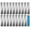20pcs Adhesive Metal Plates for Magnetic Mount, 3.54x0.71in Rectangular Metal