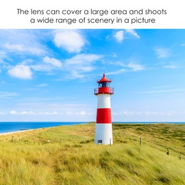 Wide Angle Lens, 46mm 0.45X Camera Lens With Macro Lens, High Transmittance Alloy and Optical Glass for 46MM Filter Aperture