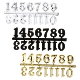 Gatuida 3Sets DIY Wall Clock Numerals Arabic Number Replacement for Home Clocks Easy to Use Reliable Craft Clock Numbers Kit for DIY Decoration and Repair
