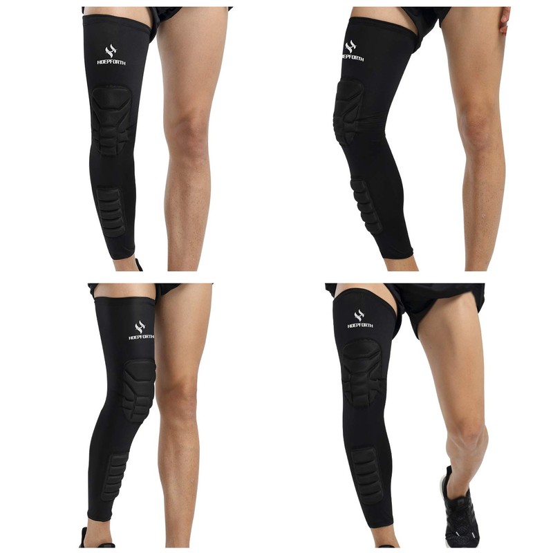 HOPEFORTH Knee Calf Padded 2 Pack Compression Leg Sleeve Shin