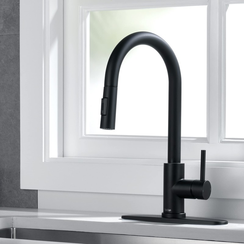 Tohlar Pull Down Kitchen Faucet Spray Head Replacement, 2 Function