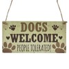 Second Ave Dogs Welcome People Tolerated Animal Pet Lover Wooden