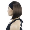 Lydell 11" Short Straight Bob Headband Wigs 3/4 Wig Synthetic