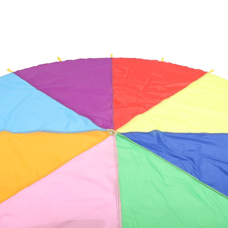 Kids Rainbow Parachute Physical Exercise Sensory Training Kindergarten Outdoor Group