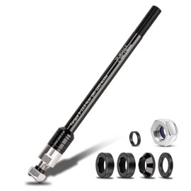 LMYSUFI Steckachse Adapter M12 X 1,5mm 160-178 mm für Fahrradanhänger Kupplung Fahrrad Steckachsenadapter, Einstellbare Schaftlänge