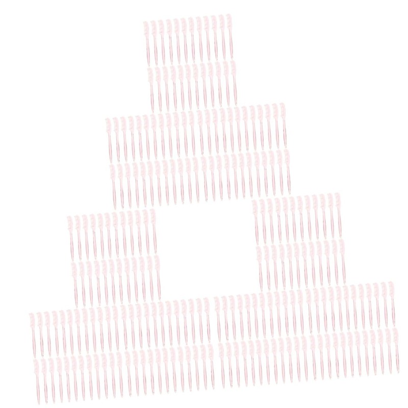 FOMIYES 300pcs Mini Eyelash Extensions Brush Comb Versatile Eyebrow Eyelash