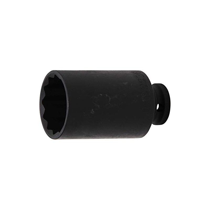 BGS Socket Spanner Inserts 12-Point 36 mm 12.5 (1/2, BK,