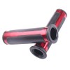 MotorToGo 7/8" Open End Red Motorcycle CNC Aluminum Handlebar Gel