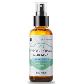Kate Blanc Cosmetics Hypochlorous Acid Spray for Face and Skin. Gentle Facial Cleanser for Acne and Body with HOCl. Stocking Stuffers Christmas Gifts for Women, Men, Mom, Dad, Teen (2oz)