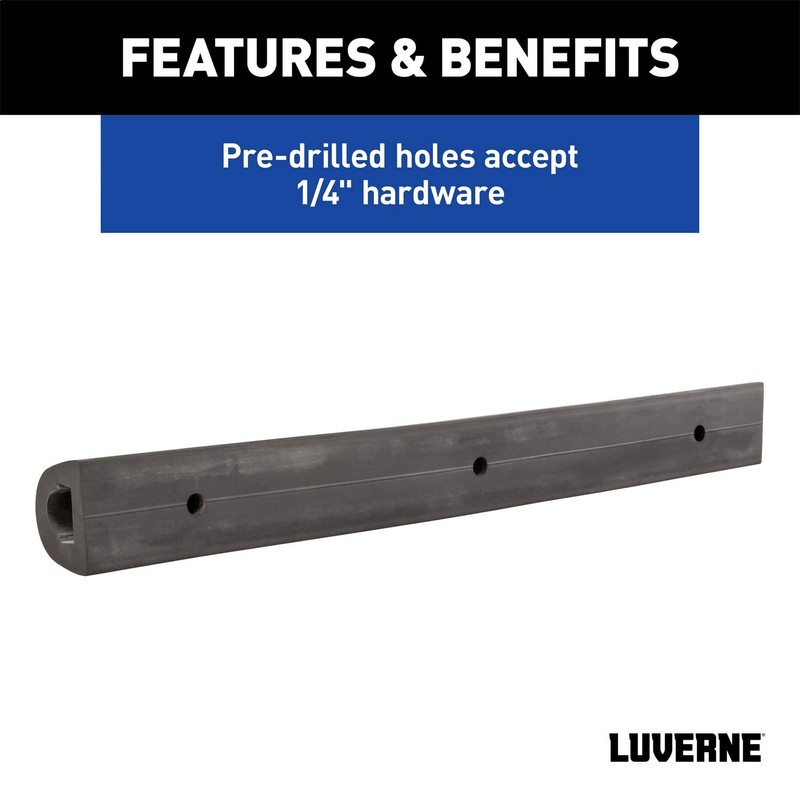 LUVERNE 2090616 20-Inch Universal Rubber Bumper Guard Protector Strip Loading