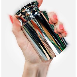 True 5kg Calibration Weight - 5000g Weight - Class M2 Precision Calibration Weight, Chrome Finish, Test Weight for Digital Scales and Mechanical Scales- Dimensions: Diameter: 7.7cm, Height: 14.5cm