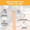 Roofing Hammer with Magnet, Slide Utility Knife, Nail Claw for