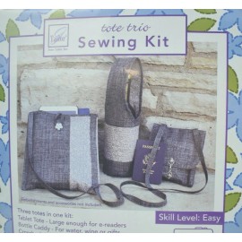 June Tailor Inc: Tote Trio Sewing Kit - Swirl Tonals - Easy Level (New)