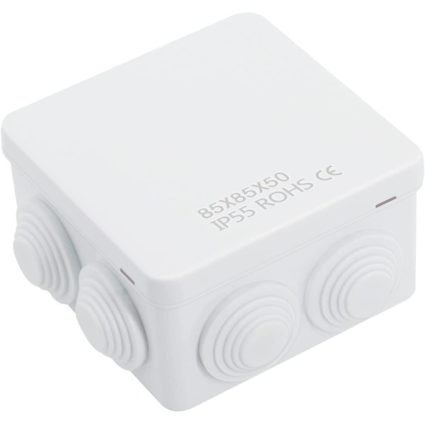 Hekyip Caja de conexiones, plástico ABS IP65 a prueba de